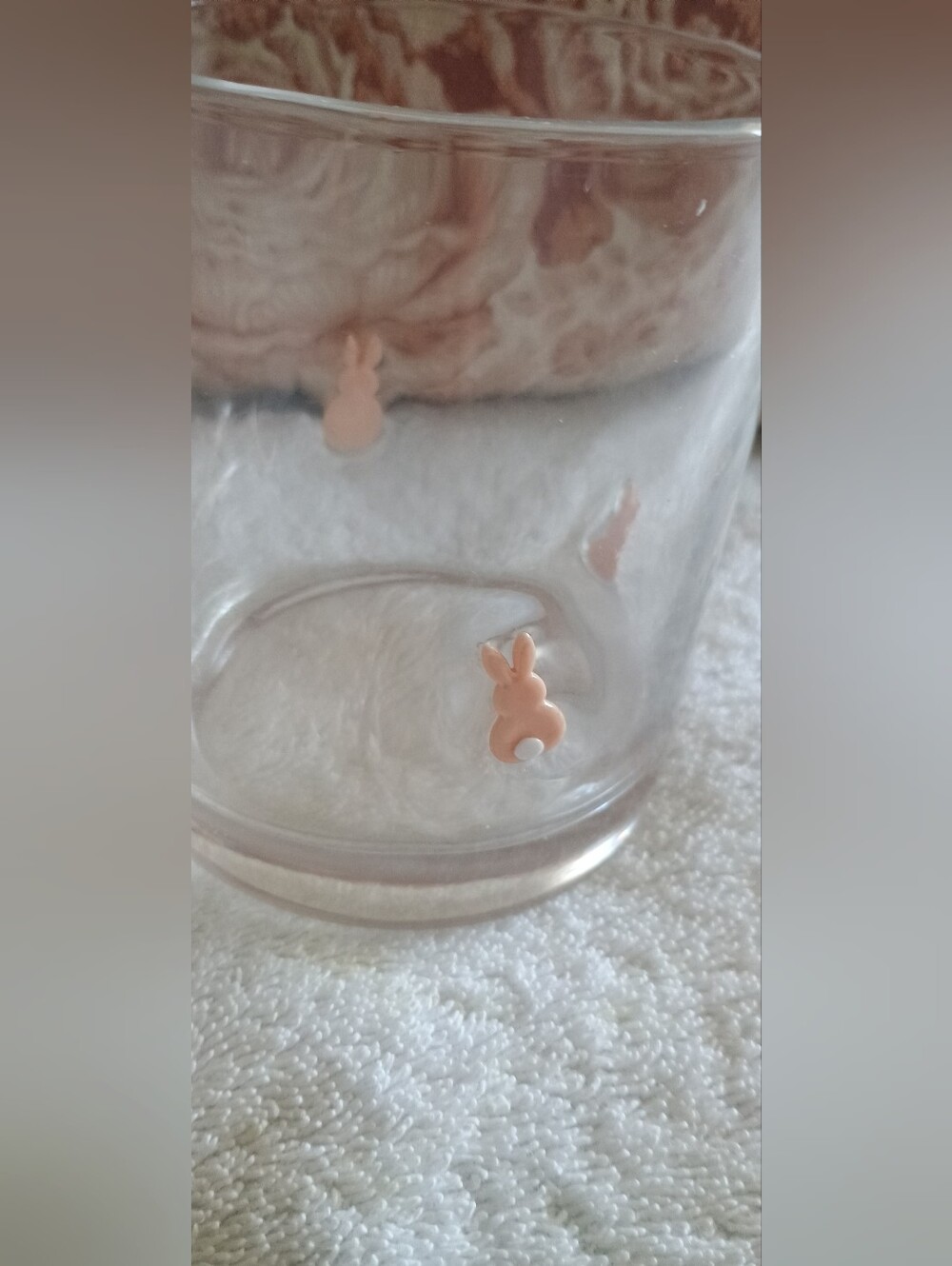 Icon Glass Tumbler With Bunny Design